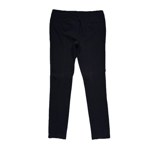 Ann Taylor Loft Skinny Pants 6 (30x26.5) Black Heavy Knit Stretch Zip Pockets - Picture 3 of 10